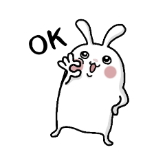 [LINEスタンプ] プチうさ