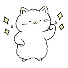 [LINEスタンプ] わたあめ猫ちゃん