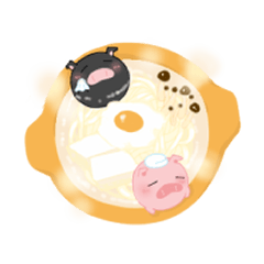 [LINEスタンプ] ぷくぷくくろぶたちゃん2