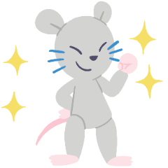 [LINEスタンプ] ネズミとネコの2匹（とウサギ）