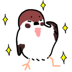 [LINEスタンプ] すずめのスウちゃん