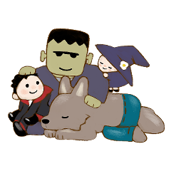 [LINEスタンプ] ハロウィン村の住人たちの楽しい日常