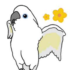 [LINEスタンプ] 動く♪タイハクオウム