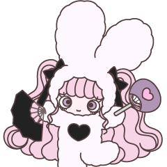 [LINEスタンプ] うさぎお嬢さま②の画像（メイン）