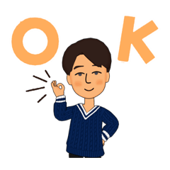 [LINEスタンプ] Osamu.あばたー